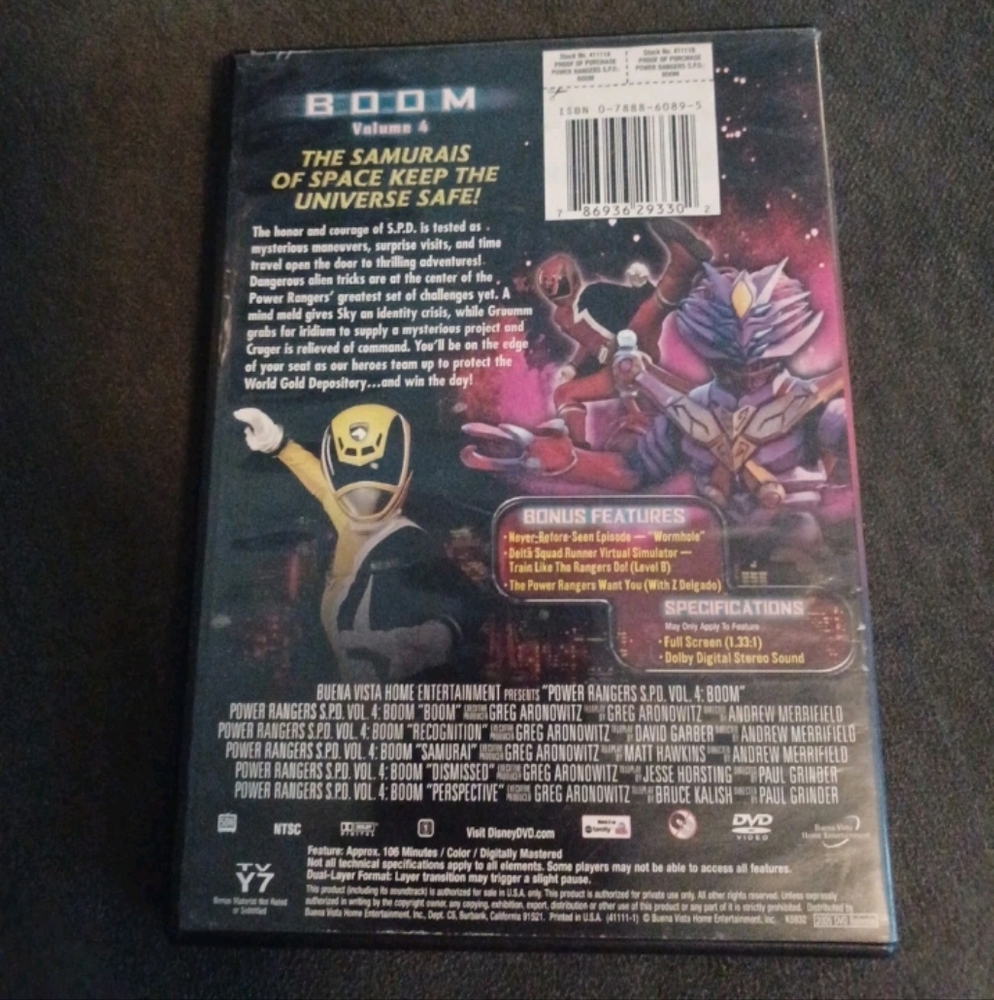 Power Ranger SPD DVD - Red, Blue, Yellow - Picture 4 of 4